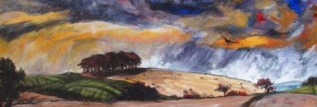 Pitmedden, showers sweep the land